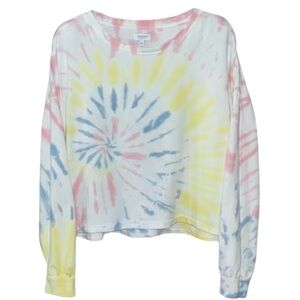 Cabana by Crown & Ivy Cropped Tie Dye Sweatshirt